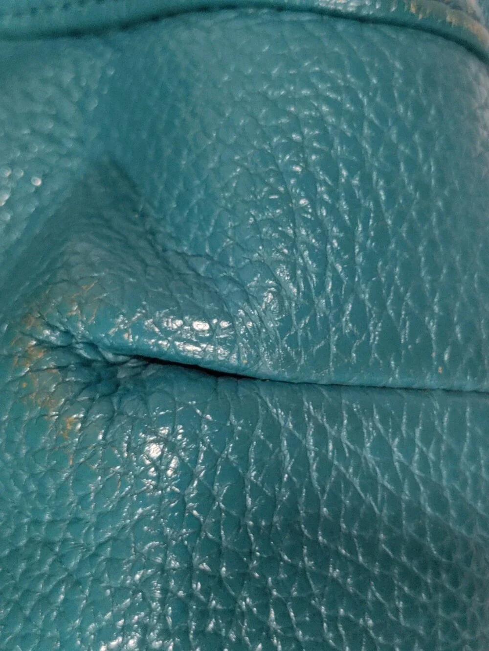 Michael Kors Teal Pebbled Leather Hobo with Gold Hardware